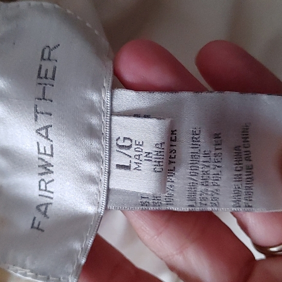 Fairweather Faux Fur Lined Reversible Vest L - Picture 5 of 7